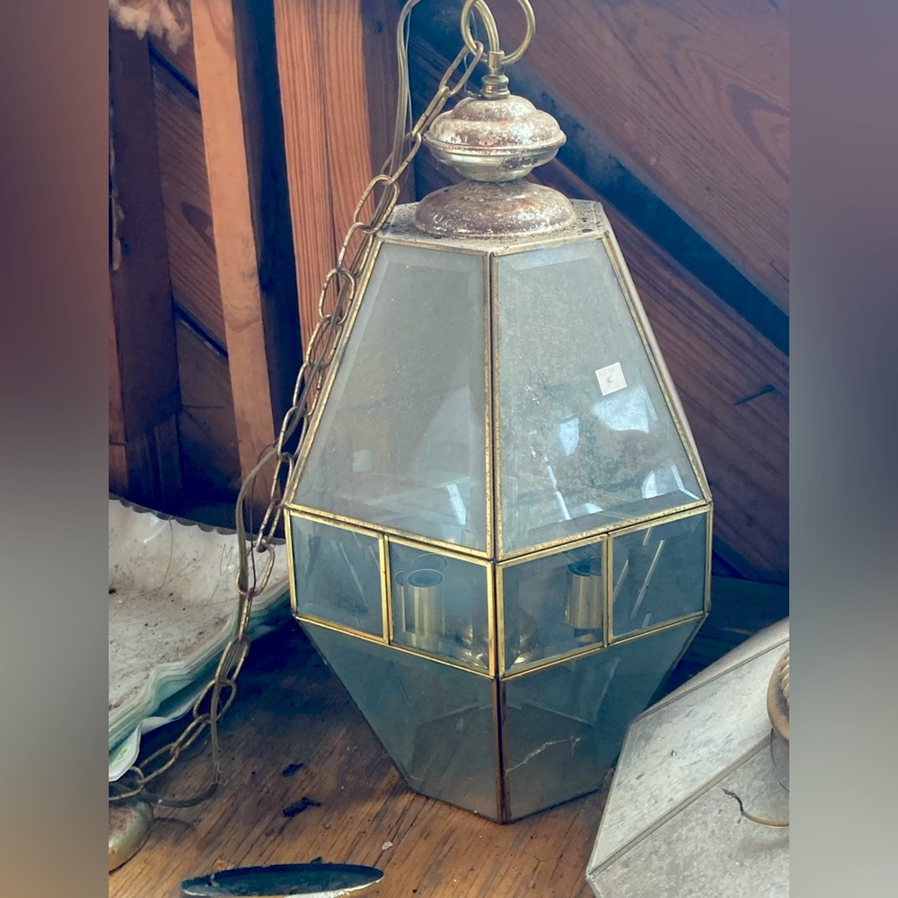 Outside chandelier